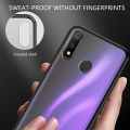 Samsung Galaxy A10s Frameless Case PC Case Hard Transparent Matte Back Cover For Samsung Galaxy A10s Phone Case - BLUE. 