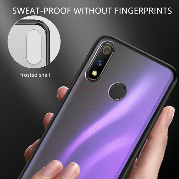 Samsung Galaxy A10s Frameless Case PC Case Hard Transparent Matte Back Cover For Samsung Galaxy A10s Phone Case - BLUE