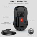 WisFox 2.4G Wireless Mouse for Laptop, Ergonomic Computer Mouse with USB Receiver and 3 Adjustable Levels, 6 Button Cordless Mouse Wireless Mice for Windows Mac PC Notebook (Grey). 