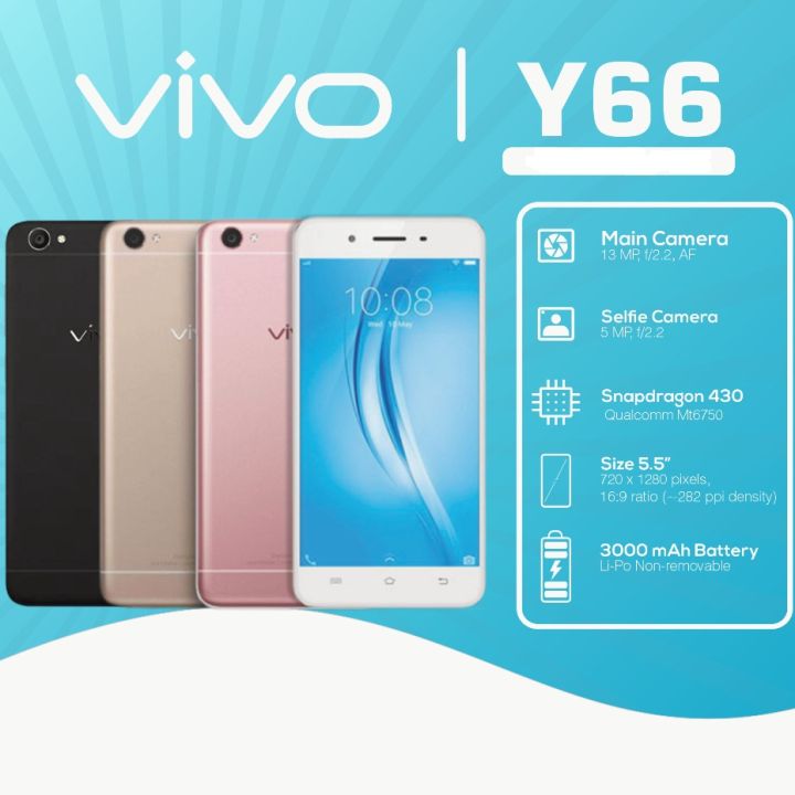 Imported Vivo Y66 with Box Charger Handsfree - Premium Quality - Dual Sim Approved - 3gb Ram Mobile - Vivo Mobile - Vivo Phone - 3gb Mobile Phone