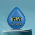 Digital Bathroom Clock Waterproof Shower Clock Timer Temperature Humidity Visual Countdown Timer Wall Clock White. 