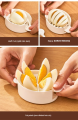 Multifunctional 3 in 1 Egg Slicer for Boiled Eggs Easy Egg Slicer Egg Cooking Tool Mold Cutter. 