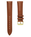22mm smart watch straps Soft Watch Leather Strap Band with Chrome Silver Color Buckle for Samsung Galaxy Watch 45/56mm & Gear S3 , Huawei GT & other watches. 
