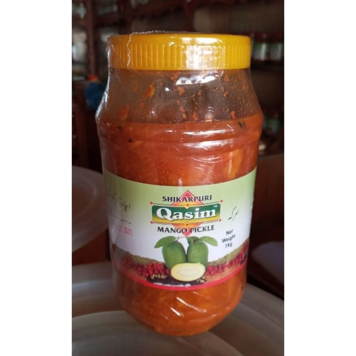 Mango Pickle in Vinegar Aam ka Achar Sirka - 1 KG - 100% Original Shikarpuri Achar - Qasim Shikarpuri Pickles