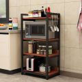 Kitchen Storage Shelf, Microwave Stand, Kitchen Storage Rack, Large Capacity, Multi-Functional Floor-Standing Multi-Layer Storage Rack Mr. Carpenter. 