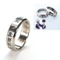 1pcs Cosplay Anime FOR Tokyo ghoul Ken Kaneki Titanium steel ring rings MJ. 