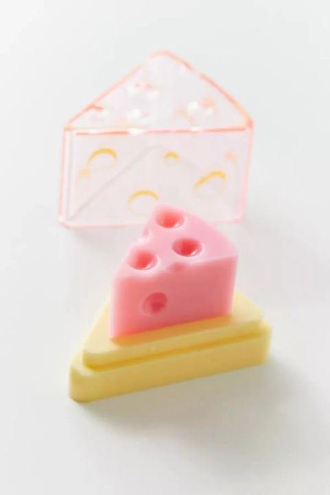 Cheese Shaped Lip Balm Temperature Control Color Change Moisturizing ...