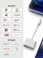[Apple MFi Certified] Lightning to HDMI Digital AV Adapter,1080P Video & Audio Sync Screen Converter AV Adapter with Charging Port for iPhone HDMI Converter to HD TV/Projector/Monitor Support All iOS. 
