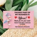 50 Pcs Thank You For Your Order Card Praise Labels For Small Businesses Decor For Small Shop Gift Packet. 