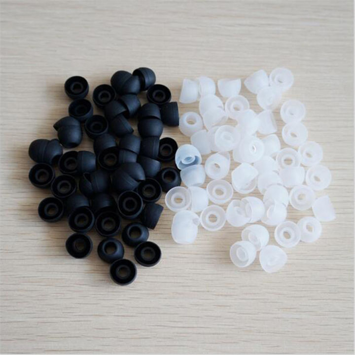 Pack Of 20 Silicone Ear Tips Perfect Replacement Tips Easy To Install And Long-lasting Replacement Earbud Tips Black Color