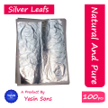 Silver Leaf | Edible Silver Leaf | Chandi Vark | 100 Pieces. 