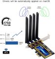 fenvi T919 PCI-E WiFi Adapter Continuity Handoff BCM94360CD WiFi Card for macOS Windows 7 8 10 11 Native Airport BT4.0 1750Mbps Dual Band 802.11ac Beamforming+ WLAN Plug and Play Cataline Mojave OS X. 