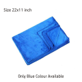 Car Microfiber Cleaning Cloth Only Blue Colour Available  - Multipurpose Use - Kitchen, Car, Office, Home 22x11 Inch. 