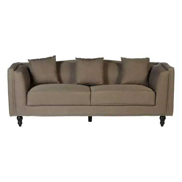 3 seater modern interior sofa velvet fabric with 2 cushion