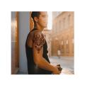 Polynesian Bull Temporary Tattoo. 