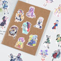 100pcs Touhou Project Fumo Stickers Artistic Illustration Cartoon Pattern Reimu Cirno Yuyuko Koishi Satori DIY Graffiti Decals. 