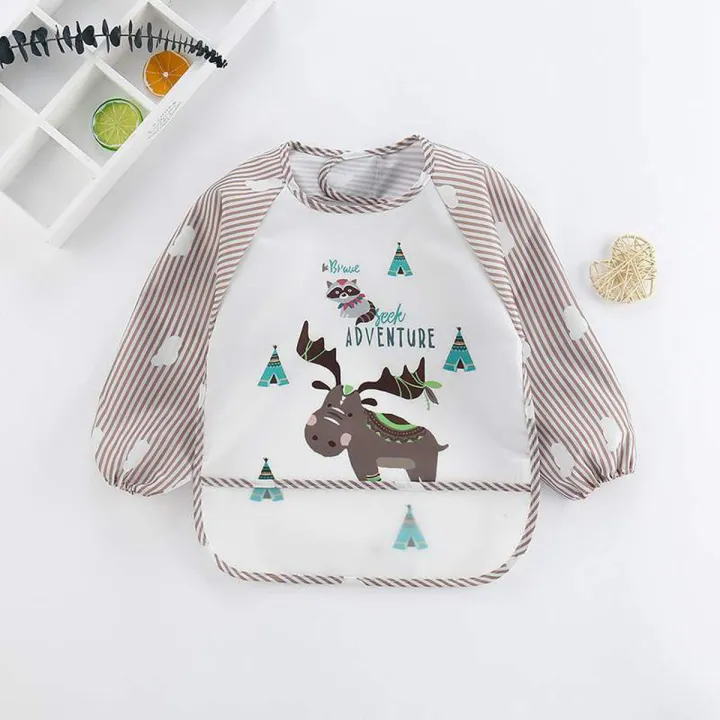 Merab Mall Cute Cartoon Baby Bibs Waterproof Infant Eating Bib with ...