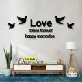 Gift City Presents Special Wooden Wall Clock for Bedroom / 12 Foil Kitchen Tile Stickers / Love these forever happy memories for Home and Offices, DIY Self Adhesive. 