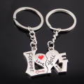 2pcs Couple Key Chain Ring Set-I LOVE YOU with Red Heart Keychains Set for Boyfriend Girlfriend and Best Friends,Valentine's Day Birthday Gifts Graduation Gifts-Love Heart Key Locks Lover Gift. 