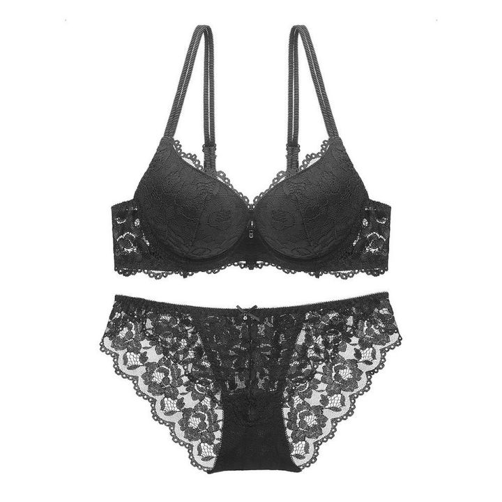Two%20Pieces%20Women%20Lace%20Underwear%20Bra%20Panties%20Set%20-%20Image%202