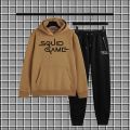 Squid game Printed winter Hood Tracksuit For Men and Boys. 