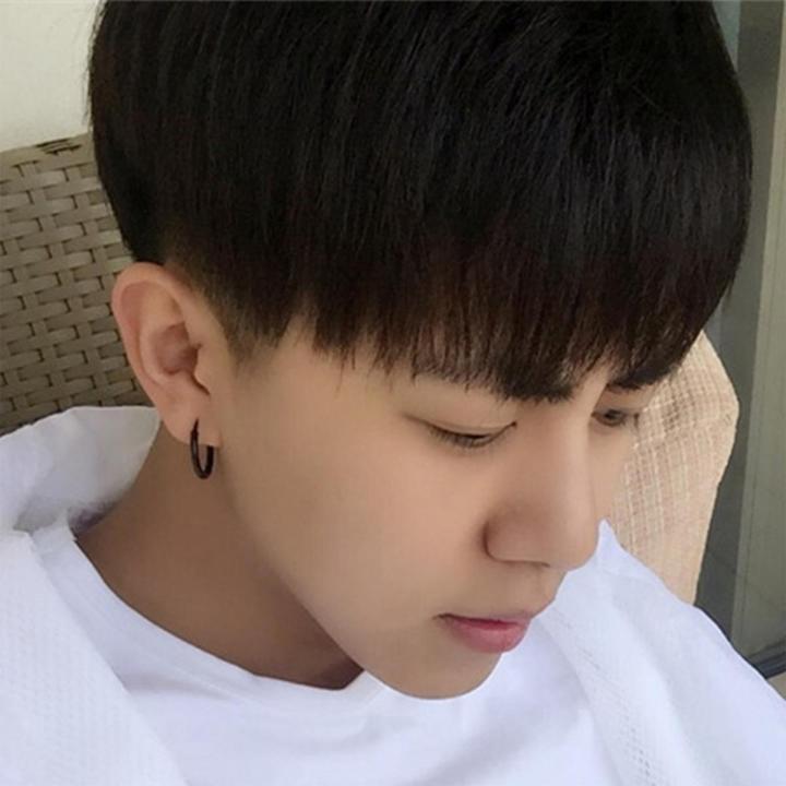 Men's Simulation Short Wig Daily Wear Breathable Hair Bangs for Easy Hair Style Changing