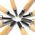 Wood craving knifes chisel 6 Pcs Professional Wood Carving Tools Set with High Carbon Steel for Woodworking Sculpting & Engraving - Wood Carving Chisel Set with Wooden Handles -Professional Sculpting and Engraving Tools for DIY -Woodworking Art. 