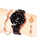 NEW stylish black crystal and magnet watch for girl and women. 