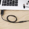 USB to 3.5mm Headphone and Microphone Jack Audio Adapter with 3.5mm Combo Aux Stereo Converter for Headset Mac PS4 PC. 
