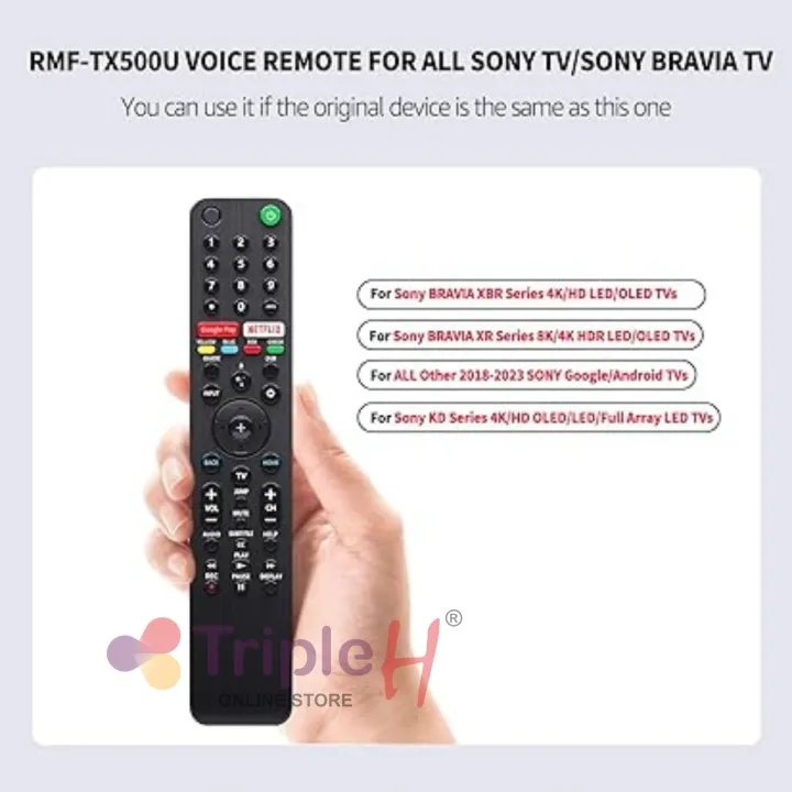 Triple%20H%20Sony%20Remote%20Control%20Original%20%E2%80%93%20Voice%20Remote%20RMF-TX500U%20Compatible%20with%20Sony%20Smart%20TVs%20%7C%20Easy%2014%20Days%20Return%20-%20Image%204