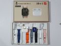 Crown S10 10+1 Smart Watch 2.3-Inch Large Screen with 7 Straps and Airpods2. 