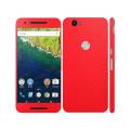 Nexus 6P Red Common Leather Texture Mobile Skin. 