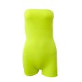 [Shesrim] Neon Green High Waist Tight Jumpsuit Fashion Slim Designer Sexy Sports Wrap Chest Jumpsuit Dropshipping Wholesale. 
