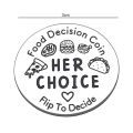 Valentine Day Gift for Her Valentine's Day Surprise Food Decision Maker Cute Double-sided Flip Coin for Fun Choices Gift Ideas for Boyfriend Girlfriend. 