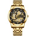 Binbond New Automatic Non-Mechanical Watch Men's Waterproof Calendar Luminous Tourbillon Trendy Men's Hollow Design. 