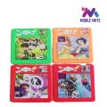 Pack of 4 Pocket size puzzle game for kids in different characters. 