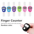 Digital Tally Counter Tasbeeh Finger Ring LCD Zikr Tasbih Stress Relaxation Mini And Row Electronic For Muslim Tool Hand Held Electric Display Pray Portable Compact Smart Counters Accurate Button Counting Fidget Pressing - Multicolor : Random Color. 