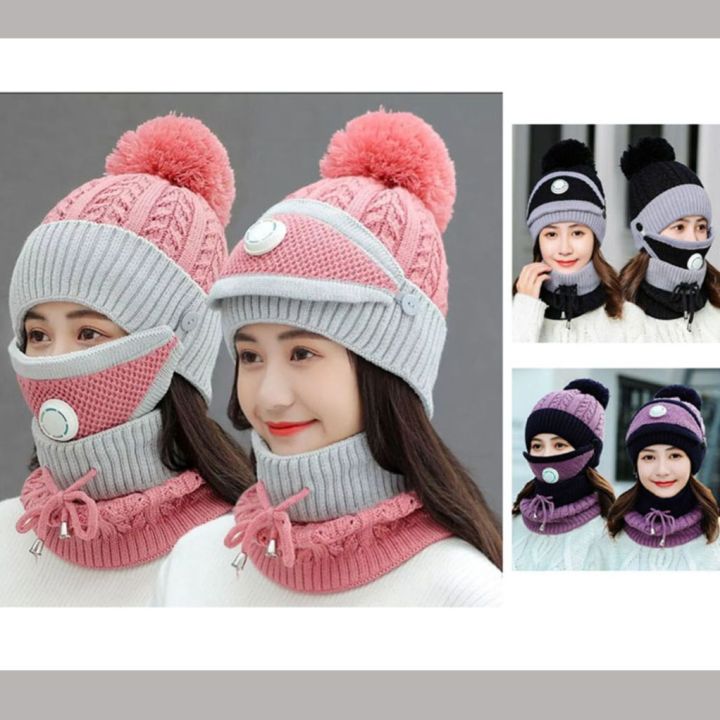 WOMEN%20Winter%20Cap%20and%20Neck%20and%20Warm%20Face%20Cover%20Neck%20Scarf%20%5C%20Girls%20Cap%20and%20Neck%20/%20Neck%20Warmer%20Outdoor%20Set,%20HIGH%20QUALITY%20-%20Image%205