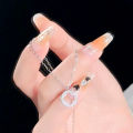 Youbo Water Bottle Diamond Necklace for Women Summer Light Luxury Sweet Pendant High-end Non-fading Clavicle Chain Jewelry. 