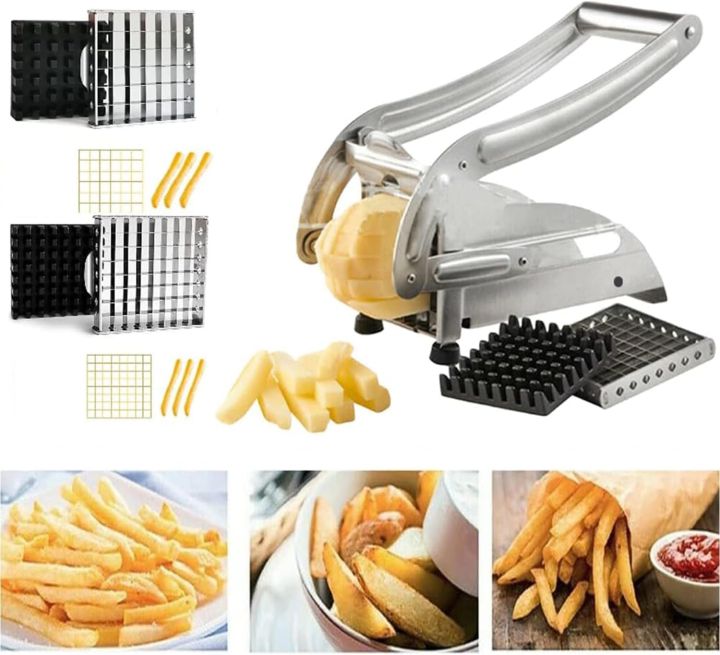 Maputo Fries Machine French Fry Cutter, Profeesional Potato Cutter Stainless Steel with 1/2 ...