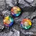 Orgonite Pendant Necklace Energy Generator Emf Protection Healing Crystal Sacred Geometry Chakra Necklaces Meditation Jewellry. 