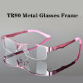 semi-rimless glasses  frame  classic  optical  eyeglasses half frame for men/women  durable rectangular  spectacles frame clear lens. 