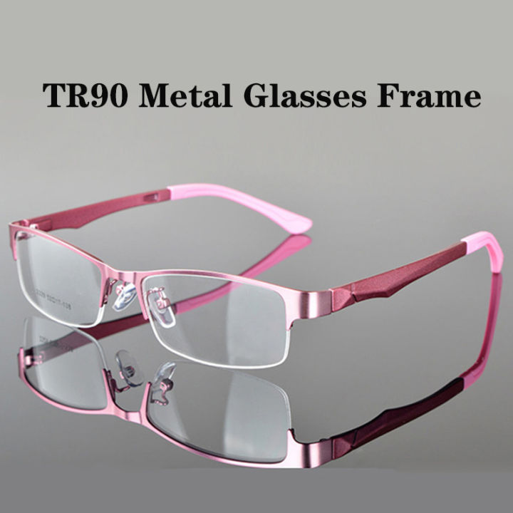 semi-rimless glasses  frame  classic  optical  eyeglasses half frame for men/women  durable rectangular  spectacles frame clear lens