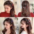 Korean Fashion Braided Duckbill Clip Female Bangs Side Hairpin Broken Hair Finishing Accessories. 