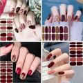 Nail Sticker Pack of 12 x 12 Nail Sticker Sheets (Random Color Random Design). 