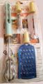 4 In 1 Multifunctional Whisk Eggbeater, Grater, Paring And Digging Knives ,Multifunctional Stainless Steel Vegetable Peeler, Spatula, Beater ,Kitchen Utensils Set,  Kitchen Accessories. 