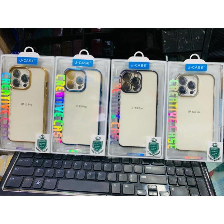 J Case Classic  Series Electroplating Premium Quality Creative Case Shadow Series Mobile Cover For iPhone 13 Pro Max,