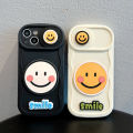 [autismaut] Three-Dimensional Couple Smiley Face Sliding Window iPhone15Pro Phone Case Suitable for Apple 14/13 Cartoon 12 Protective Sleeve 11. 