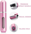 Portable Mini Perfume Refillable Atomizer Container, Portable Perfume Spray Bottle, Travel Perfume Scent Pump Case Fragrance Empty Spray Bottle for Traveling and Outgoing(5 ml). 
