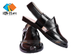 Norozi Chappal with Single Tire Sole Black with Free Gift - Handmade Norozi Sandal with soft leather. 